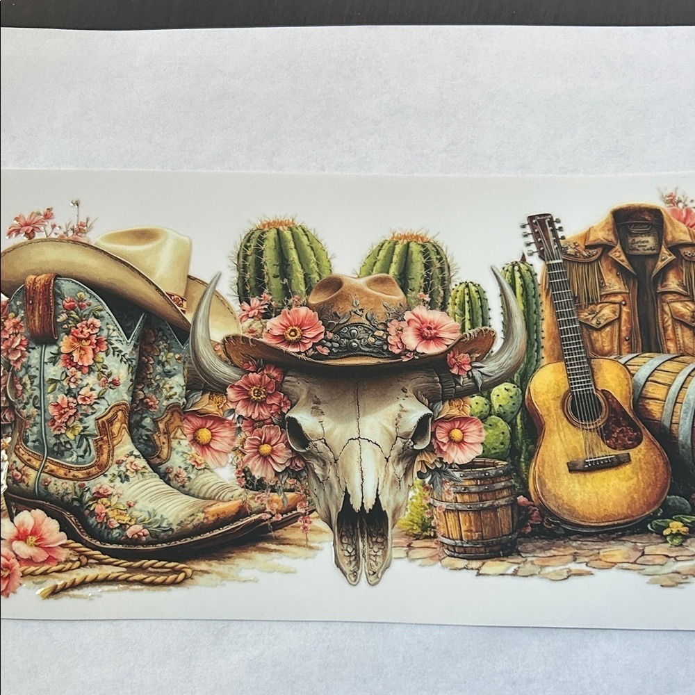 Boho Western Cup Decal